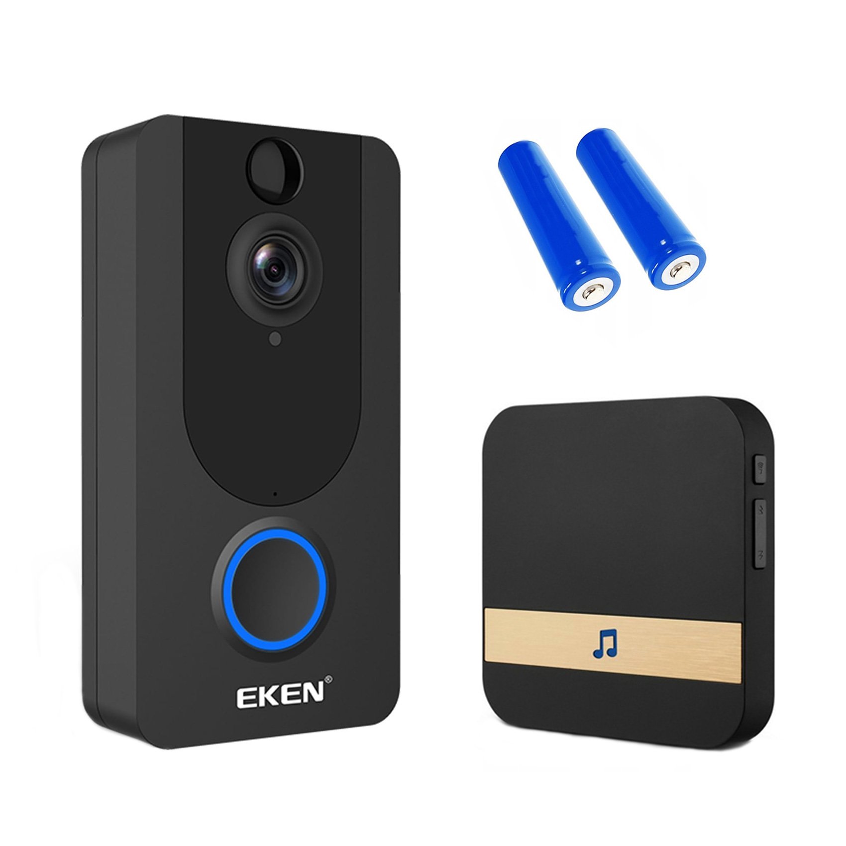 Dzwonek bezprzewodowy Wi-Fi EKEN Video Doorbell V7 + odbiornik