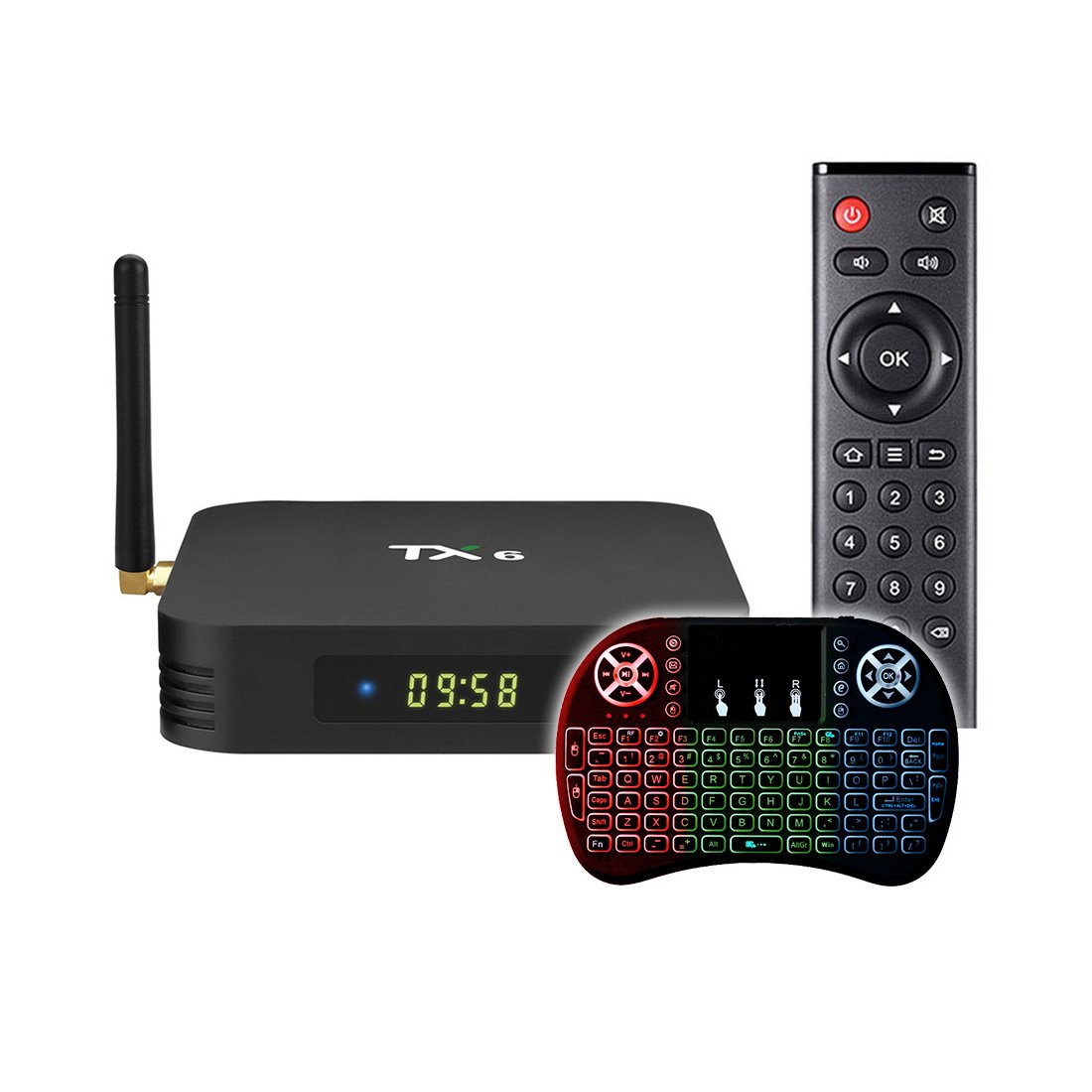 Smart Tv Box TX6 4/32GB + Klawiatura