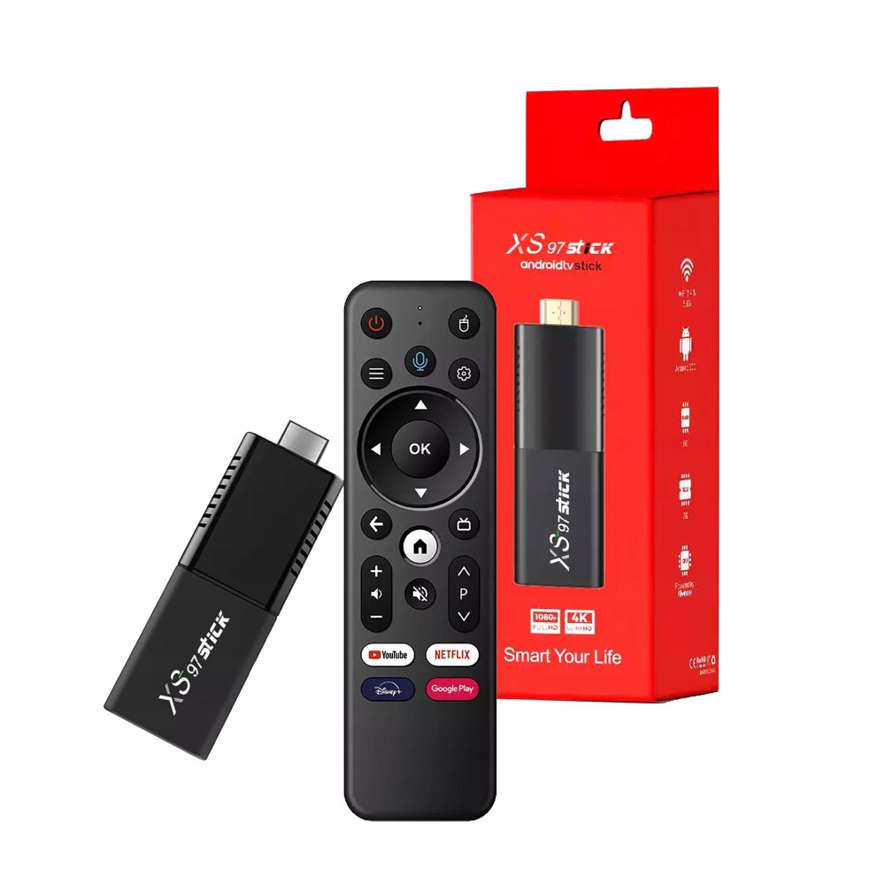 Smart Tv stick XS 97 4K 2/16GB Android TV